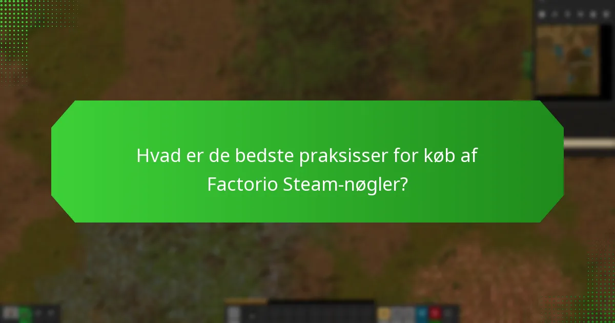 Hvad er de nuværende markedstendenser for Factorio Steam-nøgler?
